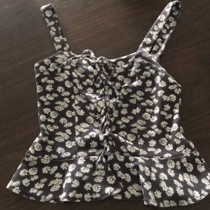 Grey sunflower top